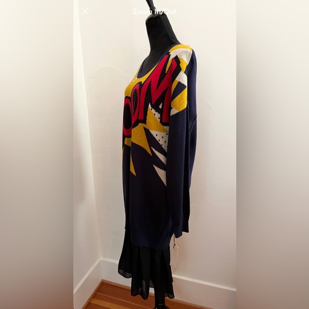 3.1 Phillip Lim for Target BOOM Sweater Dress with chiffon flutter NWT size Lg - Picture 3 of 6